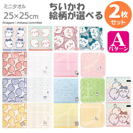 ちいかわ 選べる2枚セット【A】 タオルハンカチ25cm ネコポス対応品