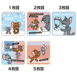 ミニタオル5絵柄組 トムとジェリー カラフルワールド ネコポス対応品 899542