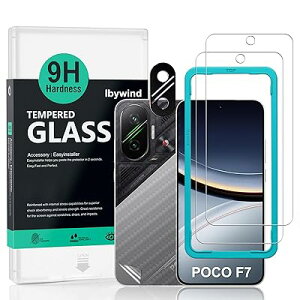 �Ή� Xiaomi Poco F7 5G �K���X�t�B���� 2 ���ی�t�B���� �K�C�h�g�t�� �����Y�J�o�[�i1���j�w��