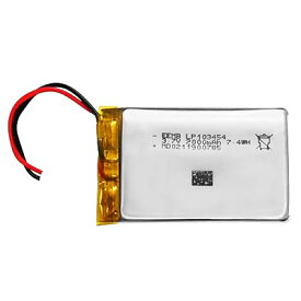 3.7v リチウムイオン 103454 電池2000mAh リポバッテリー二次電池パック 充電電池 JSTコネクタつく