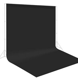 背景布 黒 布 3m x 6m 黒幕 暗幕 遮光 厚手 撮影用 背景 黒布 透けない 黒い背景 大きい 布 シワ