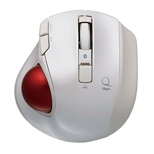 Digio2 �g���b�N�{�[���}�E�X ���^ Bluetooth 5�{�^�� �z���C�g Z8378