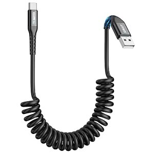 �R�C����USB C�P�[�u�� 1�p�b�N 1.8M�y�L�k�����F0.5�`1.2M�zUSB-A - USB-C �f�[�^�P�[�u�� Android Auto