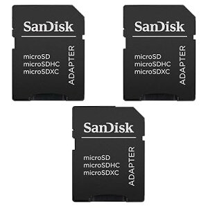 3�p�b�N - MicroSD MicroSDHC - SD SDHC�A�_�v�^�[�ő�32GB�̃������J�[�h�œ��삵�܂�(�o���N�p�b