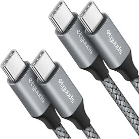USB C to C ケーブル【3m 2本】PD対応 タイプc ケーブル 60W/急速充電 Type C to Type C ケーブル 長い