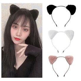 ネコ耳 ふわふわ 猫耳 仮装 可愛い カチューシャ コスチューム用小物 ハロウィン コスプレ