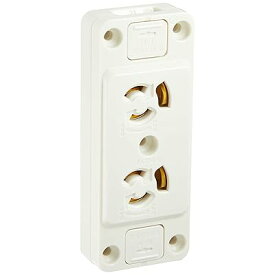 ライテック 角形アース付抜止Wコンセント DC1292E