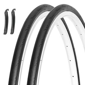 700x25C ロードバイク 自転車タイヤ 2本セット: 700C 25-622mm クロスバイク クリンチャー - 折りた