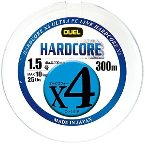 PE���C�� �ނ莅 HARDCORE X4 �y ���C�� �ނ胉�C�� �ދ� �����x �����x �z 1.5�� 300m 5�F/�C�G���[