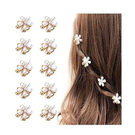ミニヘアクリップ ヘアピン 花 前髪クリップ 真珠のヘアクリップ ヘアアクセサリー 可愛い