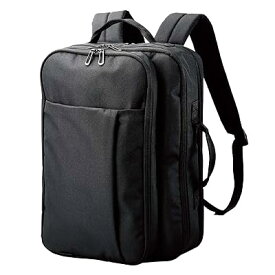キャリングバッグ ビジネスバックパック 2way 15.6インチ ブラック BM-BSBPBK