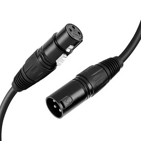 XLR変換ケーブル， 【2本入り】3ピンXLR オス to メス バランスマイクロフォン変換ケーブル 録