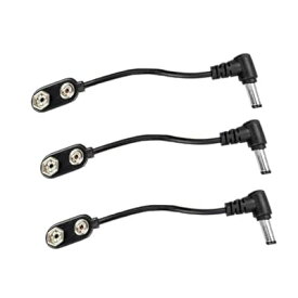 エフェクター 電源供給用 バッテリースナップ アダプター用ジャック変換 15CM 9V電池⇔A