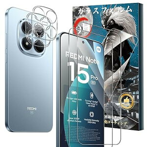 �y2+2���Z�b�g�zFor Redmi Note 15 Pro 5G/REDMI Note Pro 15 5G �K���X�t�B����(2��)+�J�����t�B����(2��)