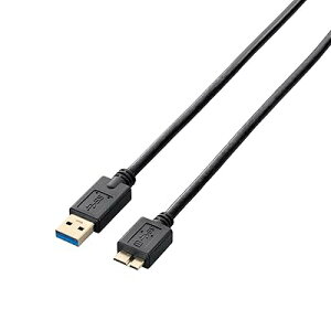 USB�P�[�u�� �ymicroB�z USB3.0 (USB A �I�X to microB �I�X) �X�^���_�[�h 1m �u���b�N USB3-AMB10BK