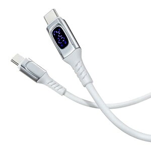 USB Type-C �P�[�u�� PD �d�͕\�� �@�\�t�� PD�Ή� 240W �}���[�d 1m ���炩�V���R���P�[�u�� �z
