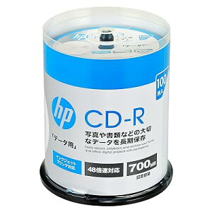�q���[���b�g�E�p�b�J�[�h(HP) 1��L�^�p CD-R 700MB 100�� �C���N�W�F�b�g�v�����^�Ή� �z���C�g