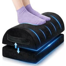 フットレスト デスク下 足置き 二段階高さ【整体師 膝・足首の負担軽減】 足置き台 快適化