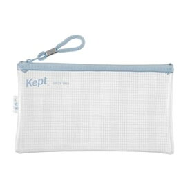 クリアペンケース Kept ペンポーチ クリア ブルーグレー KPF6036A