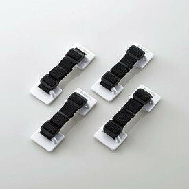 耐震ベルト テレビ用 50インチまで対応 強力粘着シールタイプ 4本入 TS-004N2