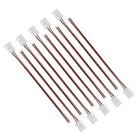 LEDテープ 12V-24V延長用ケーブル コネクタ 5050 SMD 単色用 ストリップ接続ケーブル フリップ式