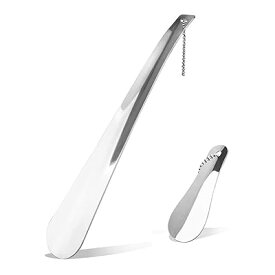 靴べら シューホーン 携帯 キーホルダー ロング 短ヘラ 金属製 耐用 10cm 30cm 2タイプ2本入 シ
