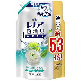 [大容量] 超消臭1WEEK 柔軟剤 フレッシュグリーン 詰め替え 2,100mL