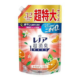 P&G 超消臭 1week みずみずしく香るシトラスの香り つめかえ用 超特大サイズ 1280mL 柔軟剤