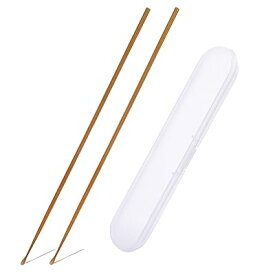 竹製 耳かき 2本セット 17cm 天然煤竹 耳かき 耳掻き 軽量 極細 収納ケース付き (竹製 耳かき)