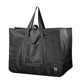 大型収納 トートバッグ ビッグバッグ 120L 幅715×奥行325×高さ530mm 収納ケース付き ブラック