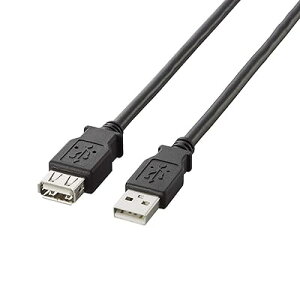 USB�����P�[�u�� USB2.0 A-A���X�^�C�v 2m �u���b�N U2C-E20BK
