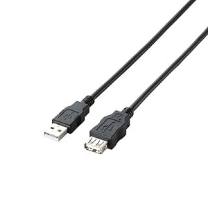 RoHS�w�ߏ���&���z���p�b�P�[�W �G�RUSB�����P�[�u�� USB2.0 A�I�X-A���X�^�C�v 3m �u���b�N U2C-