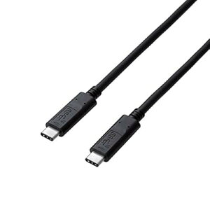 USB-C�P�[�u�� C-C 0.5m USB3.1Gen2 �i USB Power Delivery�Ή� 5A�o�� �u���b�N USB3-CC5P05NBK