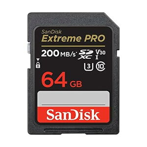 64GB Extreme PRO SDXC�J�[�h�ASD�J�[�h�AV30�������[�J�[�h�A4K UHD�A�ő�200MB/�b�A QuickFlow�e�N�m��