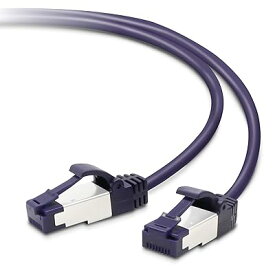 LANケーブル CAT8 2m ツメが折れない スリム ブルーメタリック LD-OCTST/BM20