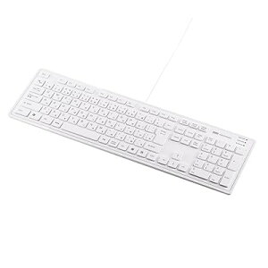 �X�����L�[�{�[�h �����u���� �z���C�g SKB-SL16W
