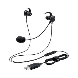 �w�b�h�Z�b�g �}�C�N�A�[���t USB �C���i�[�C���[ �L�� ���� �u���b�N HS-EP15UBK