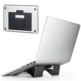 ノートPCスタンド 折りたたみ 装着式 薄型 14~15.6インチノートPC対応 Lサイズ 折りたたみ時サ