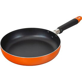 フライパン 26cm ガス火専用 PFOAフリー ふっ素樹脂加工 オレンジ マイニッチ RB-2972