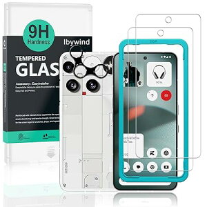 �Ή� Nothing Phone (3a) Pro 5G �K���X�t�B���� 2 ���ی�t�B���� �K�C�h�g�t�� �����Y�J�o�[�i1��