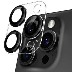 カメラカバー iPhone 16 Pro/16 Pro Max用 カメラフィルム 透明台座 全面保護 9H強化ガラス 傷防止
