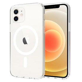 iPhone 12Mini/13Mini ケース クリア Magsafe対応 PC背面 + TPUバンパー 2重構造 黄変防止 耐衝撃 滑り止