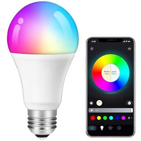 LED電球 スマートライト Alexa スマートホーム-スマート電球 E26口金 調光調色 広配光 9w 800lm 60W