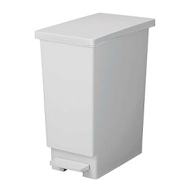 新輝合成 トンボ ゴミ箱 スリム ペダル 45リットル ホワイトグレー 軽いペダルでサッと開く