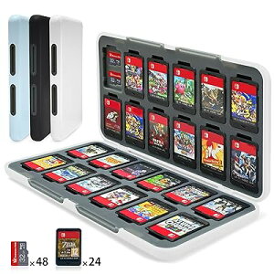 Switch 2 �Q�[���J�[�h�P�[�X 24���X�C�b�`�J�[�h��Micro SD48�����[�\ �}�O�l�b�g���J�� �n�[