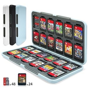 Switch 2 �Q�[���J�[�h�P�[�X 24���X�C�b�`�J�[�h��Micro SD48�����[�\ �}�O�l�b�g���J�� �n�[