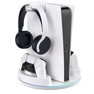 PS5 �R���g���[���[ �[�d�X�^���h PS5 Slim/PS5/PS5 Pro �c�u���X�^���h 2�䓯���[�d ���[�h�b�N �]