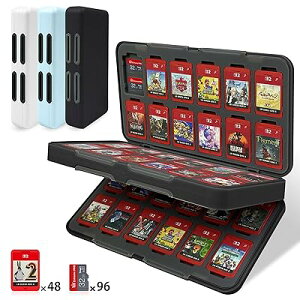 Switch 2 �Q�[���J�[�h�P�[�X 48���X�C�b�`�J�[�h��Micro SD96�����[�\ �}�O�l�b�g���J�� �n�[
