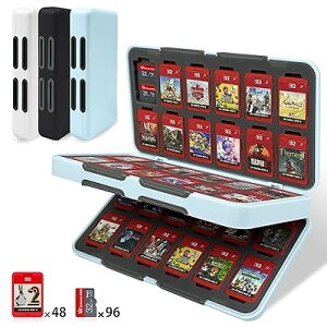 Switch 2 �Q�[���J�[�h�P�[�X 48���X�C�b�`�J�[�h��Micro SD96�����[�\ �}�O�l�b�g���J�� �n�[
