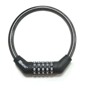 自転車 鍵 ワイヤーロック 自転車ロック 長1200/1500mm 横断面直径12mm 5桁 防盗 (ブラック（新モ